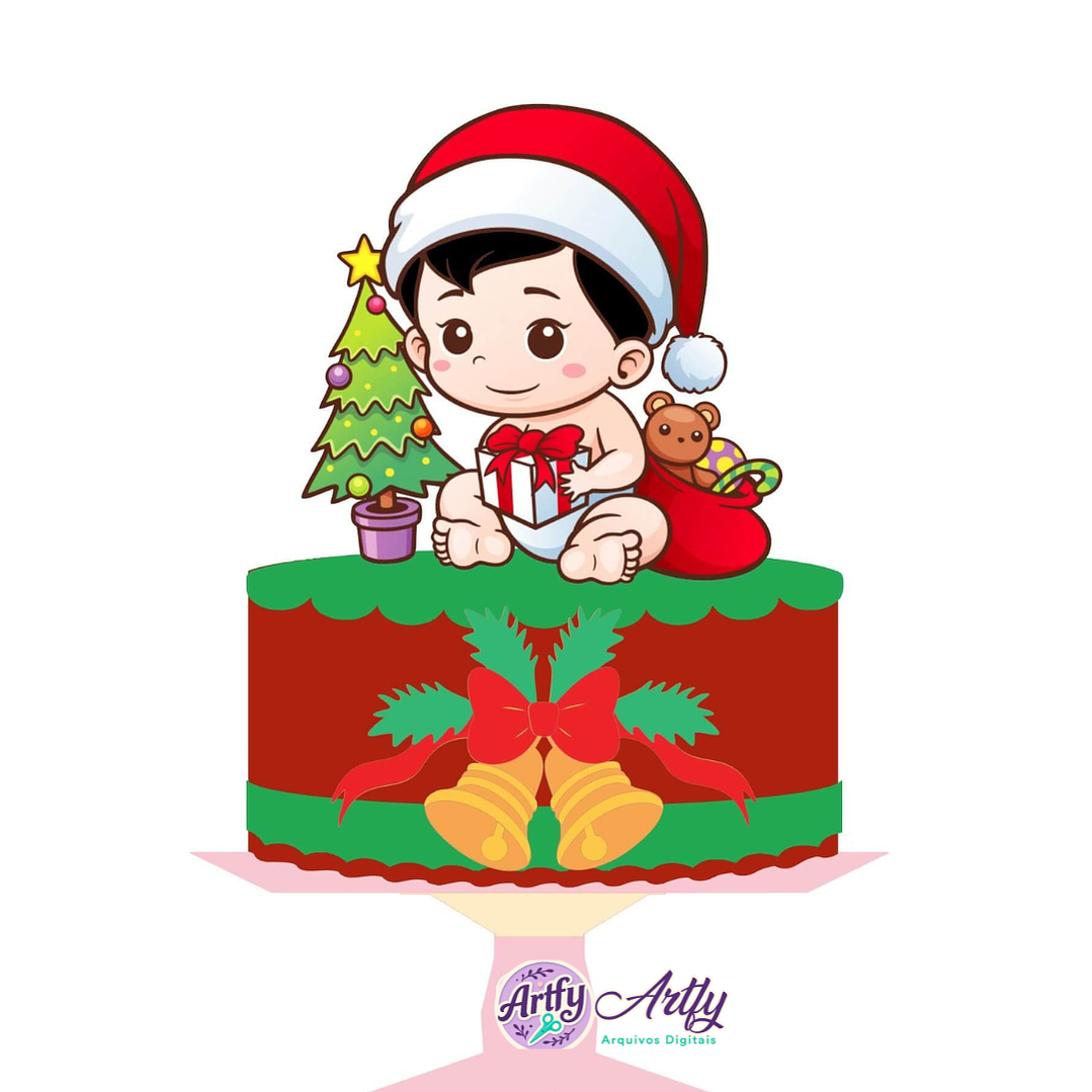 Topo de Bolo - Natalino  1