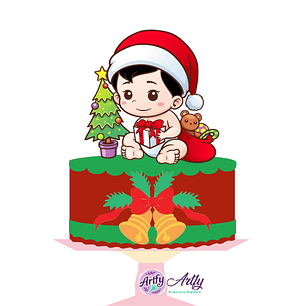 Topo de Bolo - Natalino 