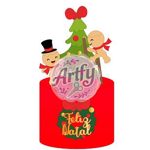 Topo de Bolo - Natalino 