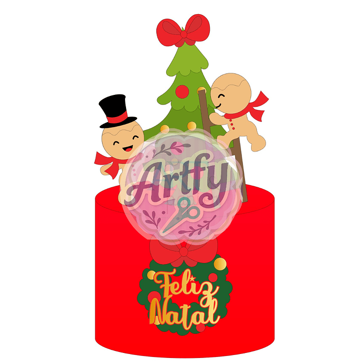 Topo de Bolo - Natalino 