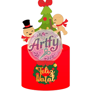 Topo de Bolo - Feliz Natal
