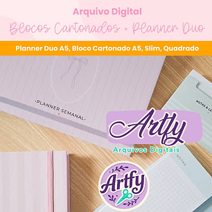 Blocos Cartonados + Planner duo zip