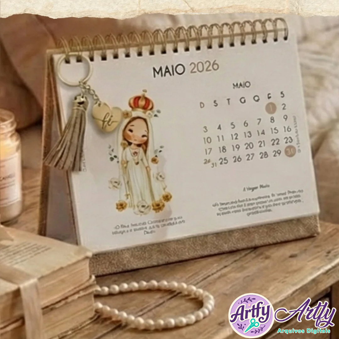 Calendário de Parede Santinhos A5 + 12 capas 1