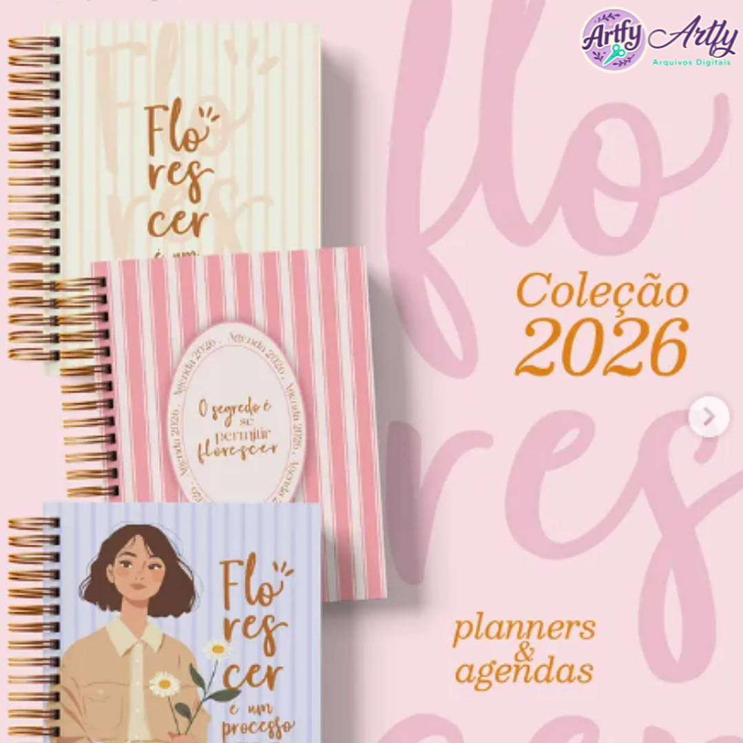 Coleção Florecer 2026 - Planners e Agendas 1
