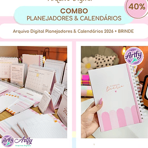 Combo Planejadores e Calendários 2026
