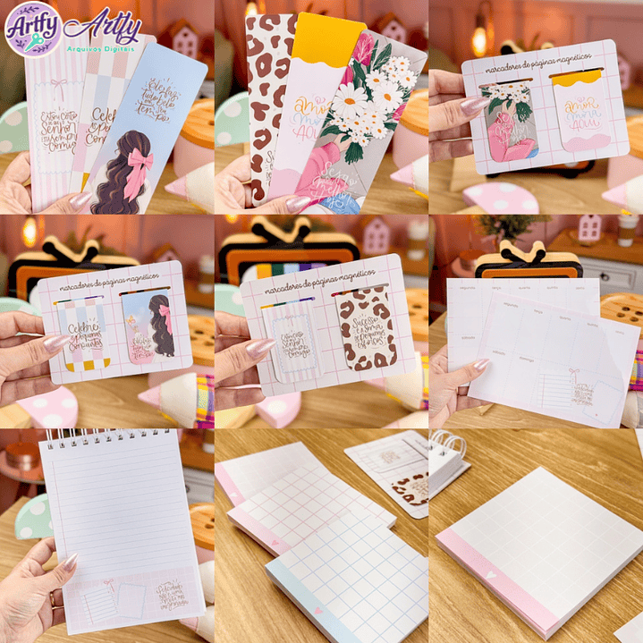 Marcadores e Blocos Fofos