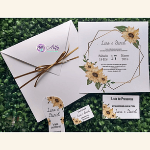 Kit convite Casamento 