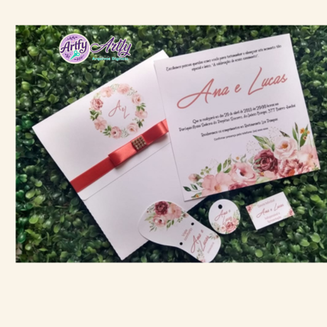Kit convite Casamento  1