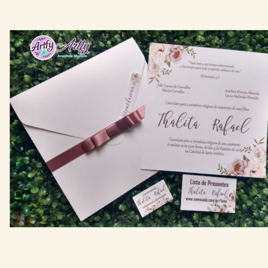 Kit convite Casamento  1