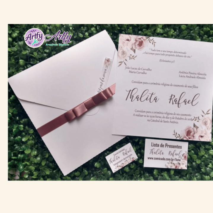 Kit convite Casamento 