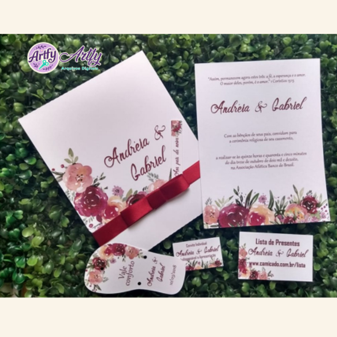 Kit convite Casamento  1