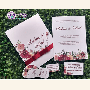Kit convite Casamento 