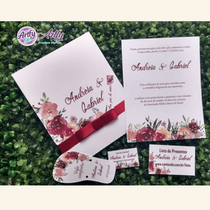 Kit convite Casamento 