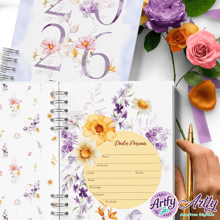 Agenda Floral Versículos Permanente