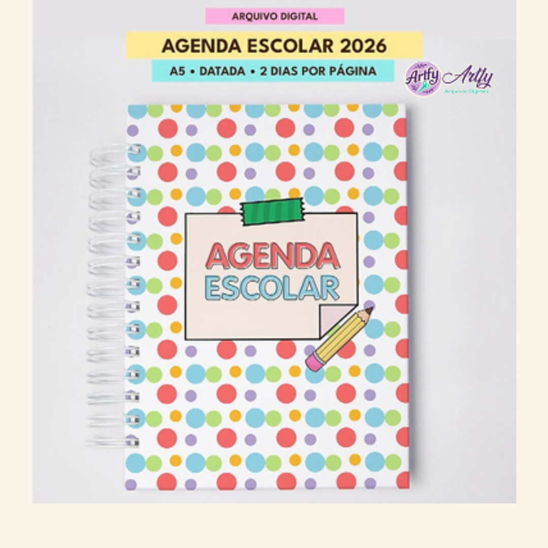 Kit agenda escolar 1