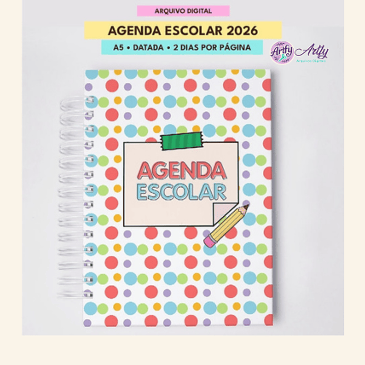 Kit agenda escolar