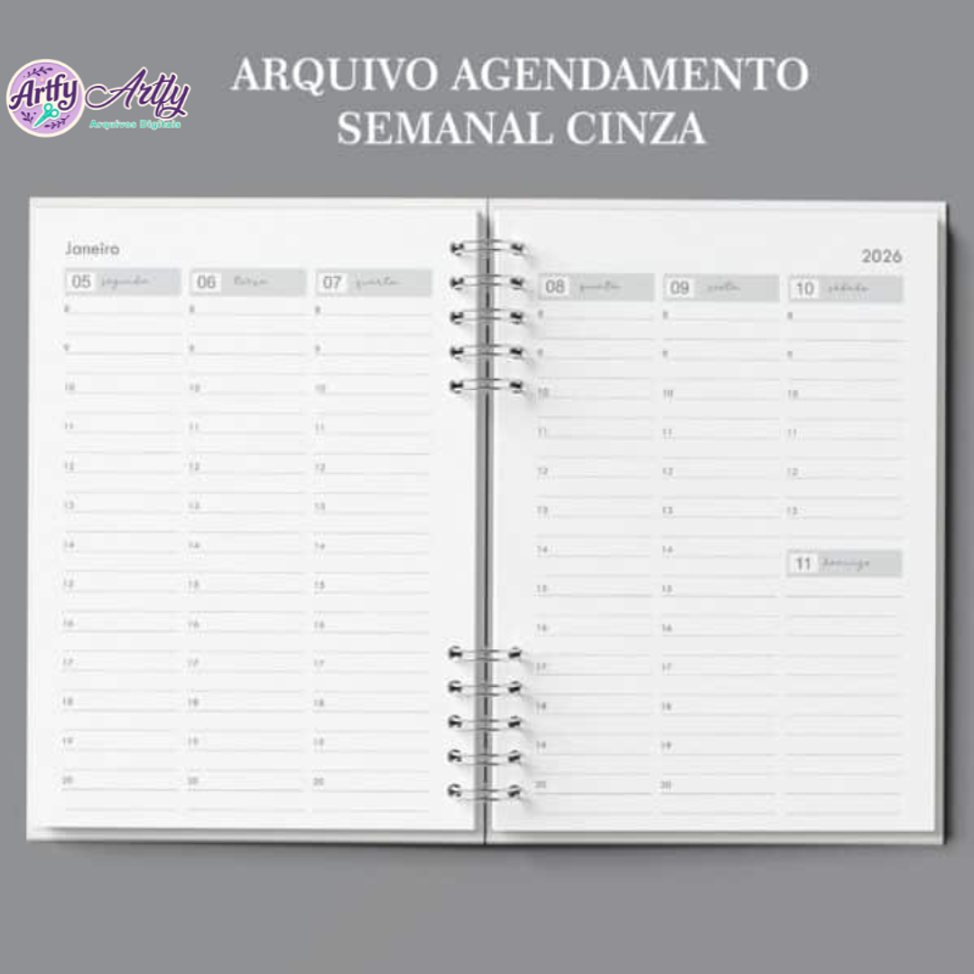 Agenda Semanal 30 min Cinza 2026 1