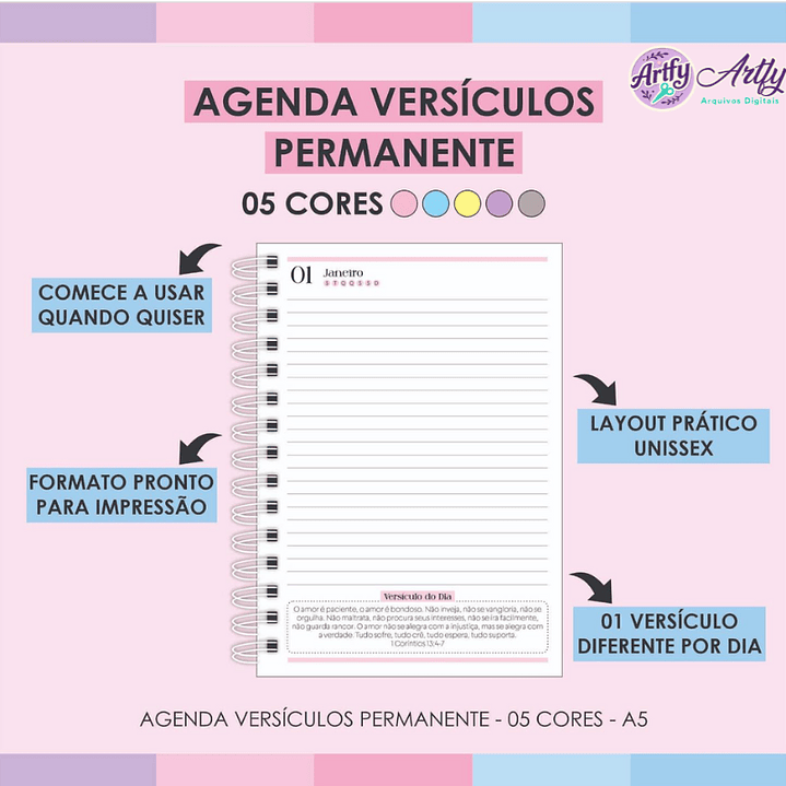 Agenda Versículos Permanente