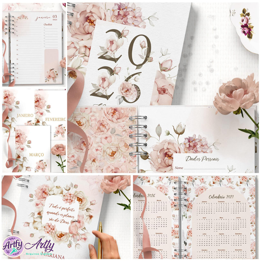 Combo Agendas 2026 e Permanente com e sem Horários Refúgio 1