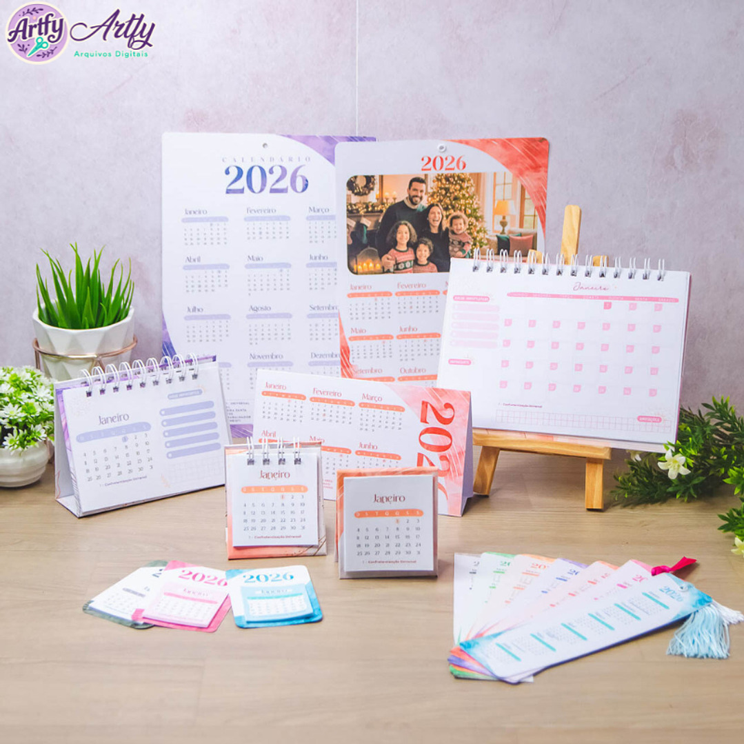 Combo Calendários 2026 com Vagalume 1