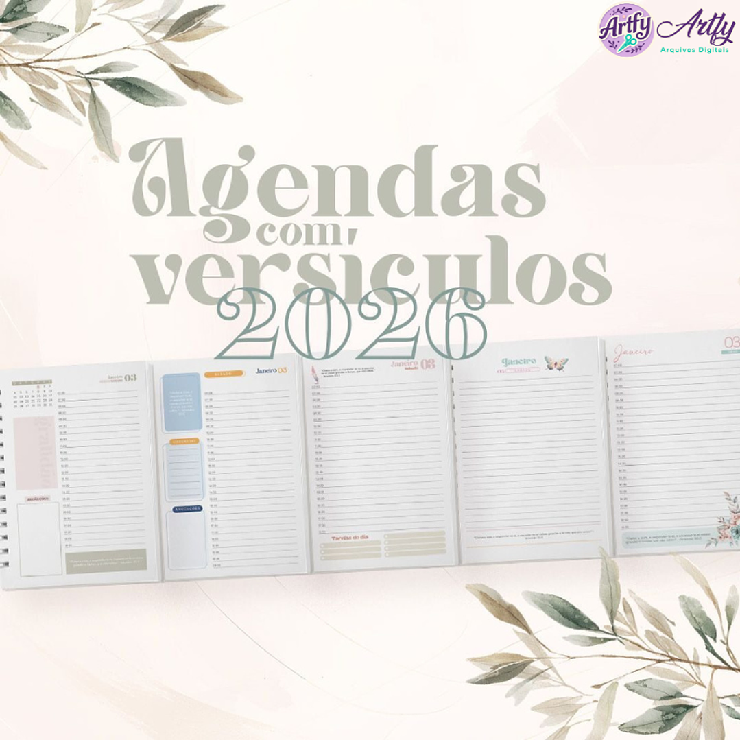 Pack Agendas Com Versículos 2026 1