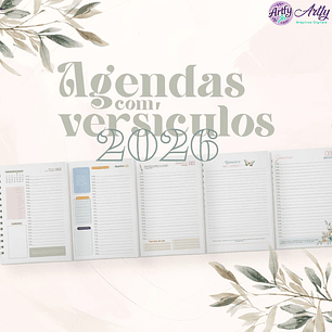 Pack Agendas Com Versículos 2026
