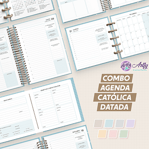 Agenda Católica Datada 2026 - A5 e Mini