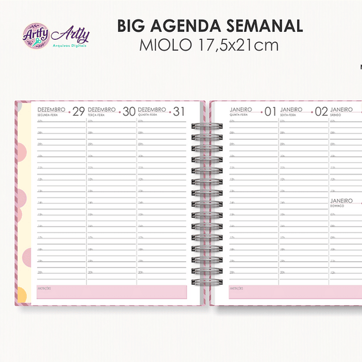 Big Agenda Visão Semanal 2026