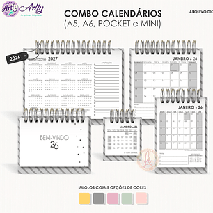 Combo Calendários 2026