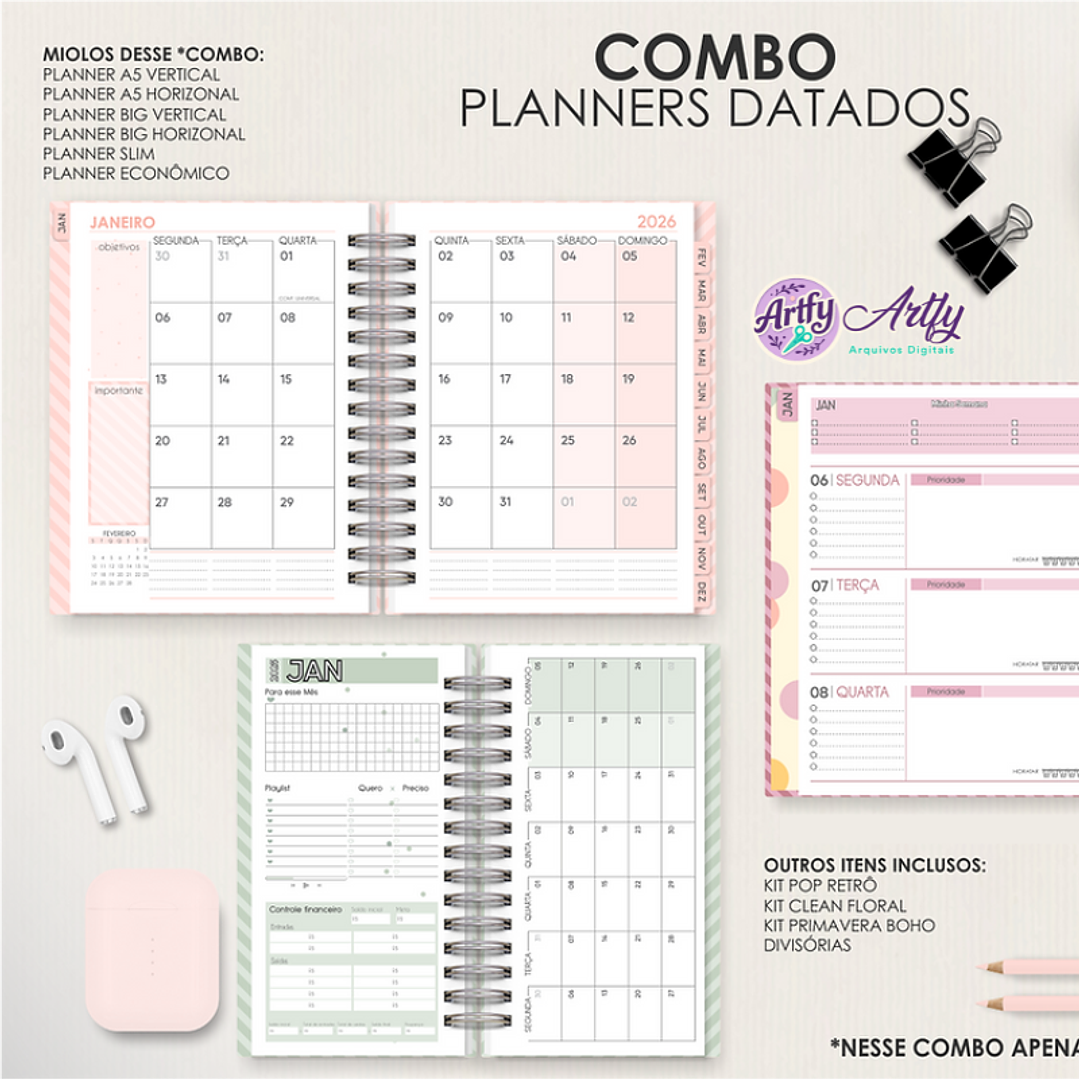 Combo Planners Datados 1