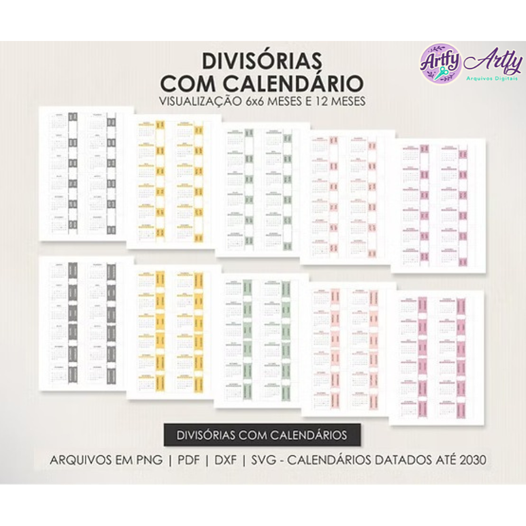 Divisórias com Calendário 1