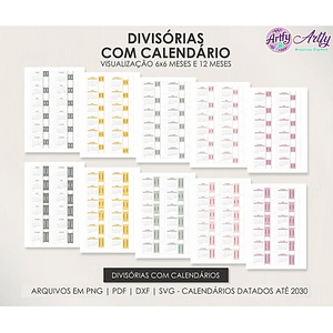 Divisórias com Calendário