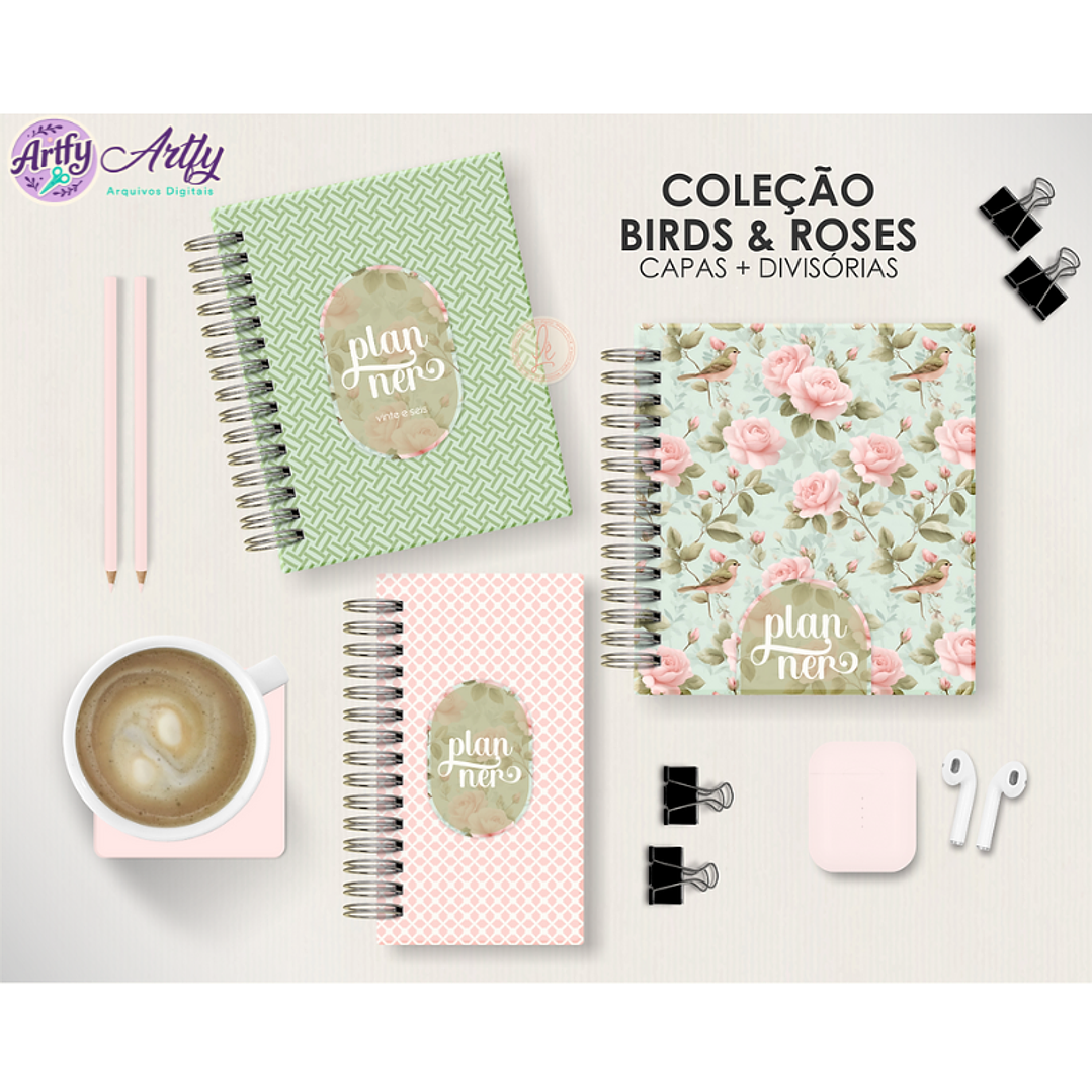Kit Birds e Roses 1