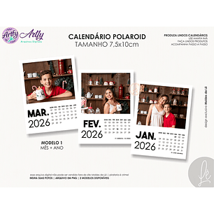 Calendário Polaroid