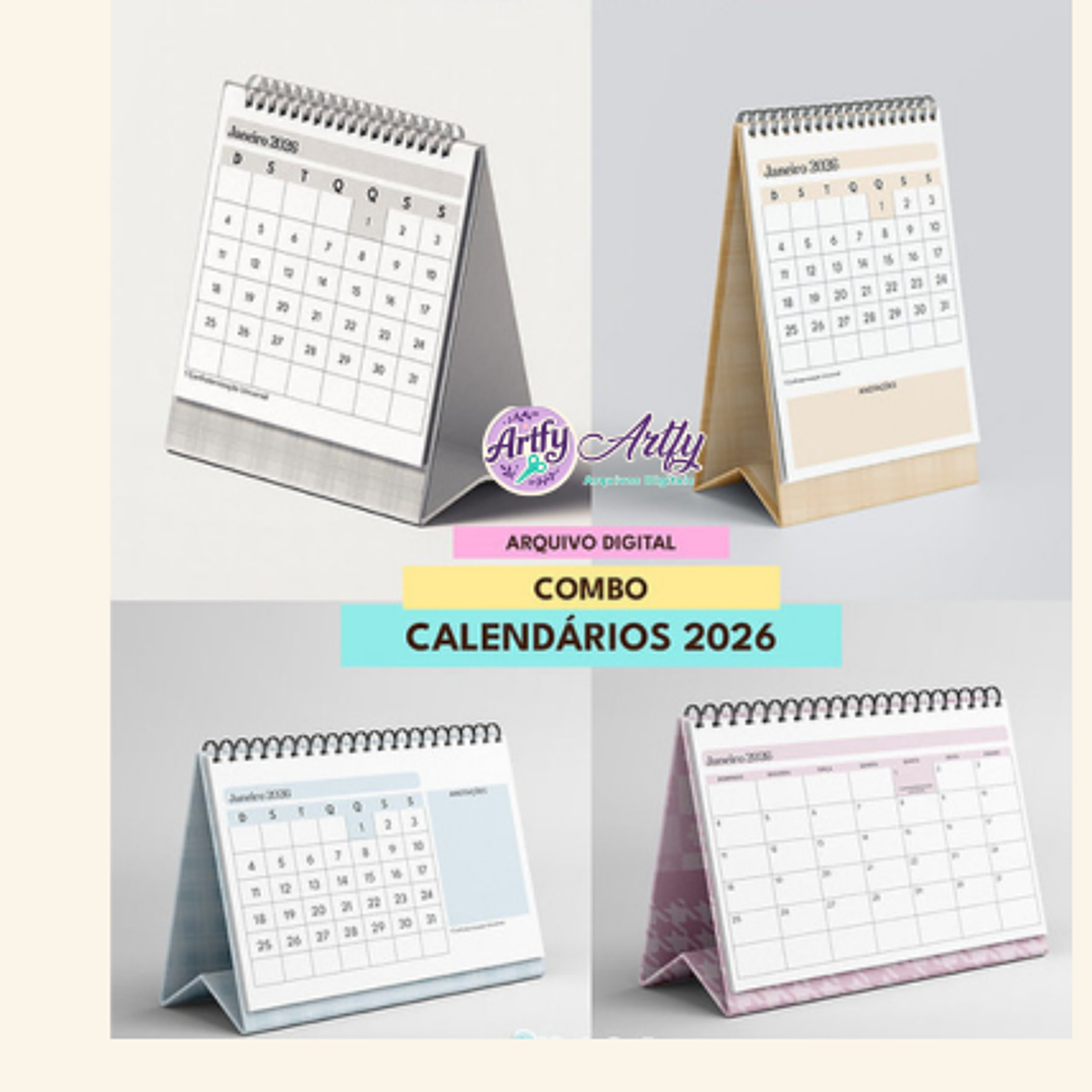 COMBO CALENDÁRIOS DE MESA 2026 1