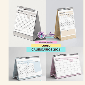 COMBO CALENDÁRIOS DE MESA 2026
