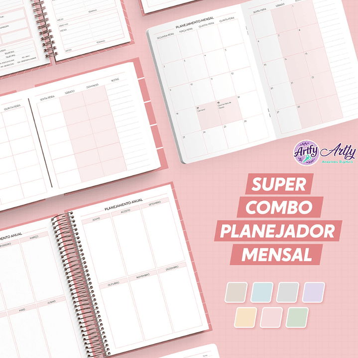 Super Combo Planejador Mensal 2026