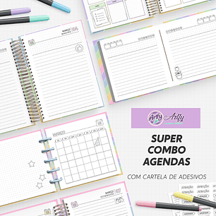 Super Combo Agenda para Colorir 2026