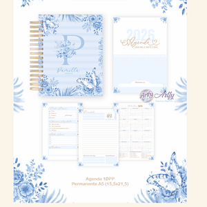 Agenda 2026 Pamela Borboleta azul