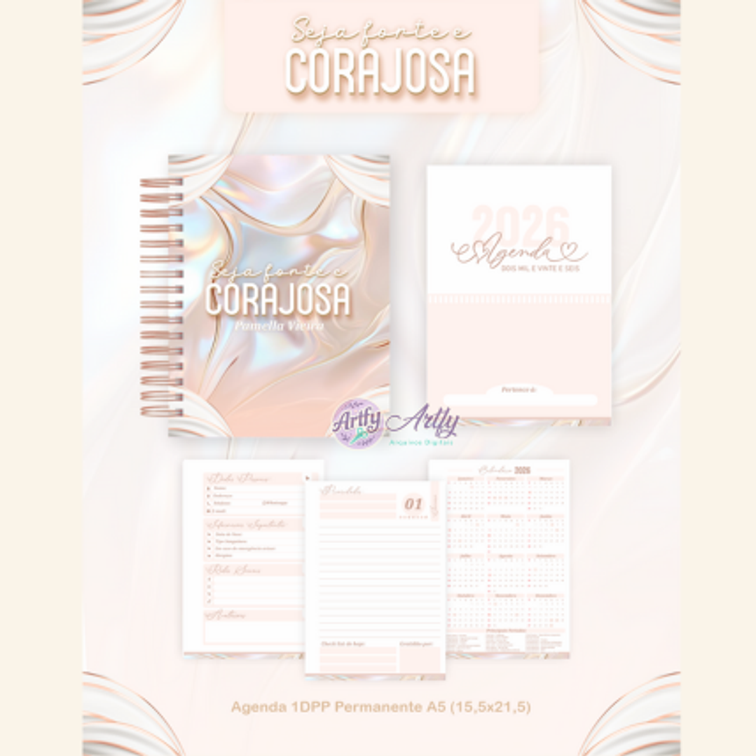 Agenda 2026 Seja Forte e Corajosa 1