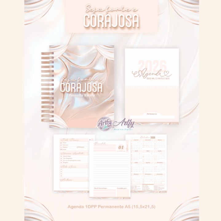 Agenda 2026 Seja Forte e Corajosa