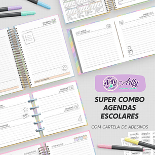 Super Combo Agendas Escolares para Colorir 2026