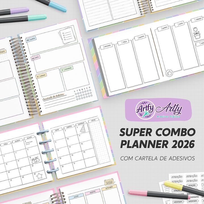 Super Combo Planner para Colorir 2026