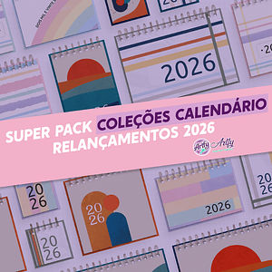 Super Pack de Coleções Calendário 2026 2.0