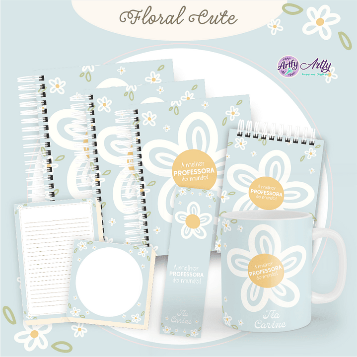 Pack Capas Floral Cute