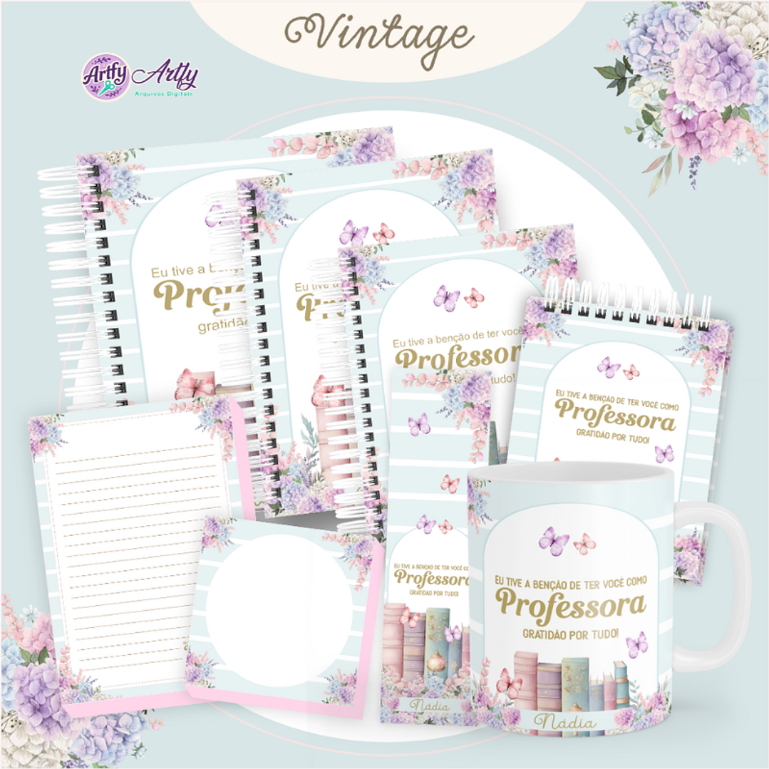 Pack Capas Vintage Livros 1