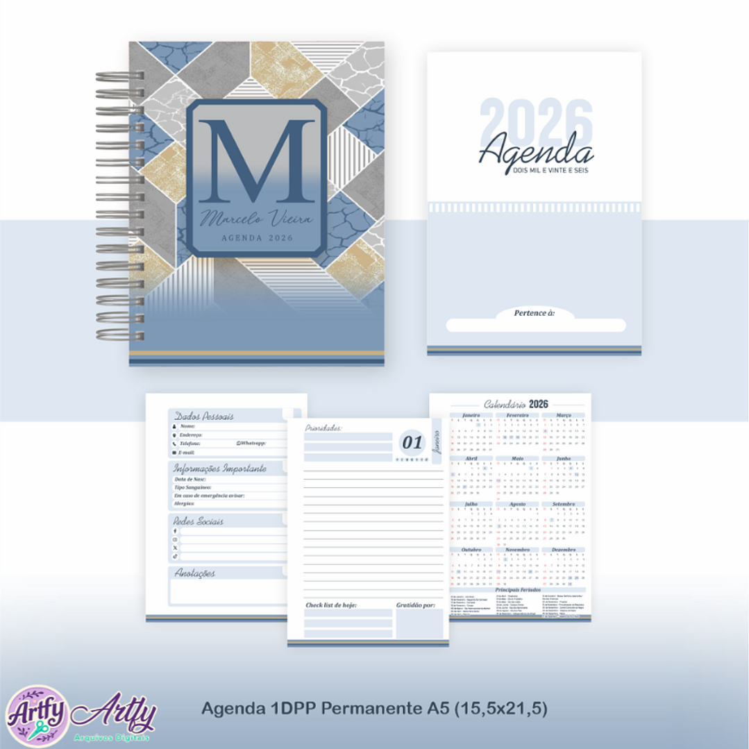 Pack Capas Mármore Masculino 1