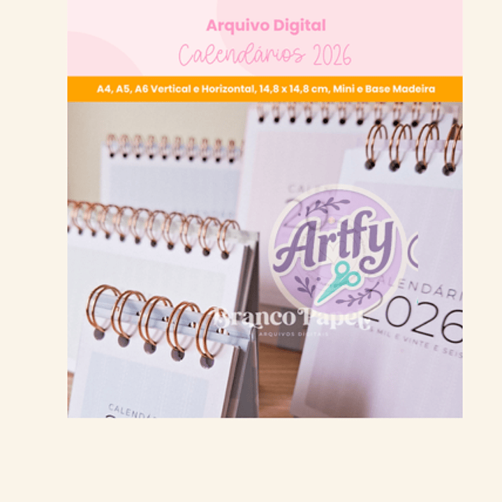 BRANCO PAPEL - Calendários 2026