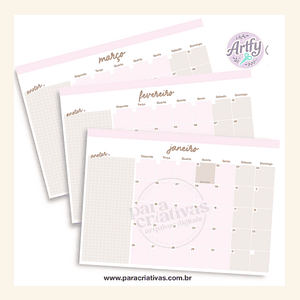 CALENDÁRIO MENSAL 2026