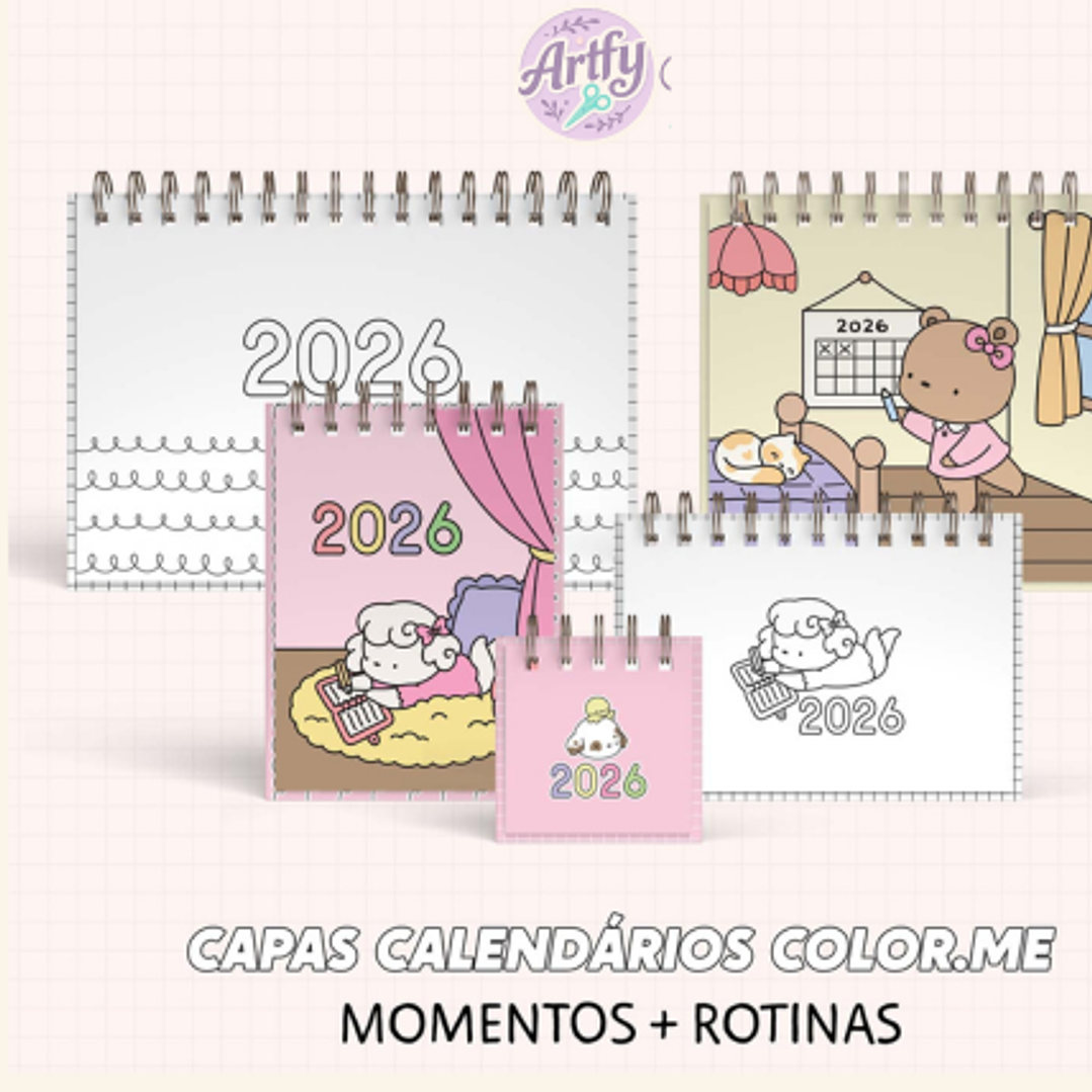 Capas e ilustrações Calendário Color 2026 1